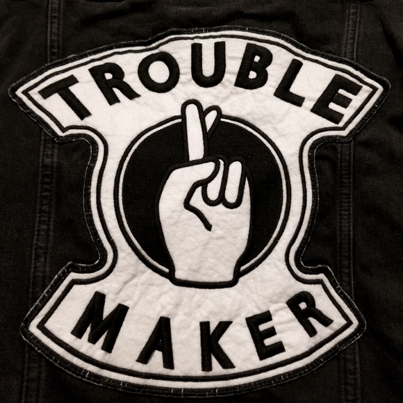 Top Shop Patchwork Denim Jacket - Picture 3 of 8